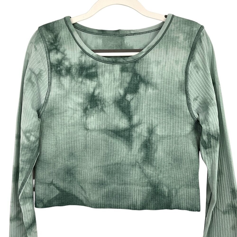 Lululemon Ebb to Street Long Sleeve Shirt Marble Dye Marble Dye Tidewater Te 6 - Picture 2 of 6